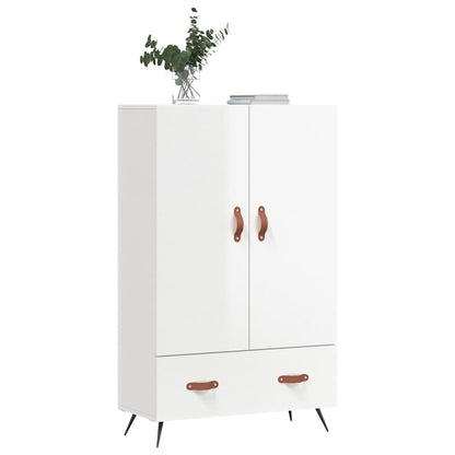 vidaXL Highboard High Gloss White 69.5x31x115 cm Engineered Wood 4
