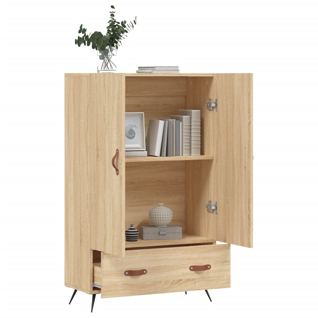 vidaXL Highboard Sonoma Oak 69.5x31x115 cm Engineered Wood 3