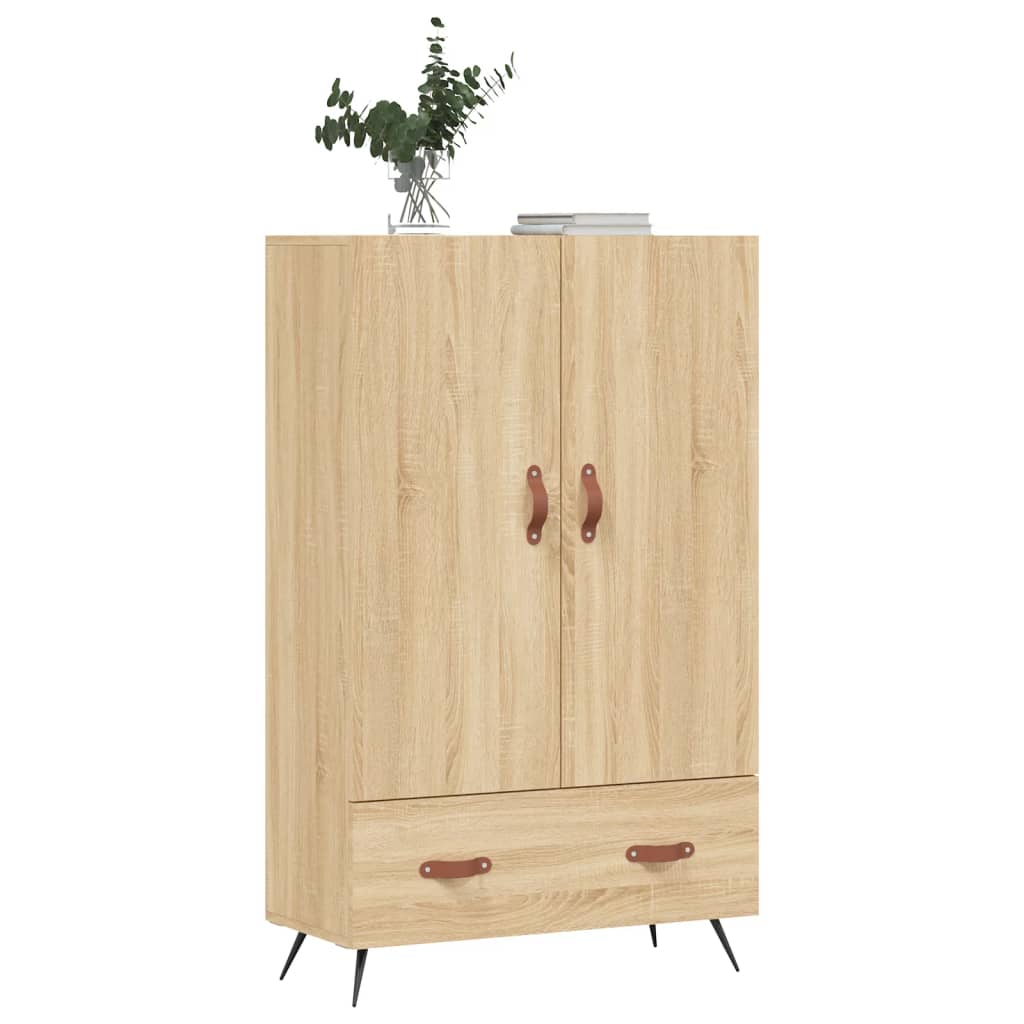vidaXL Highboard Sonoma Oak 69.5x31x115 cm Engineered Wood 4