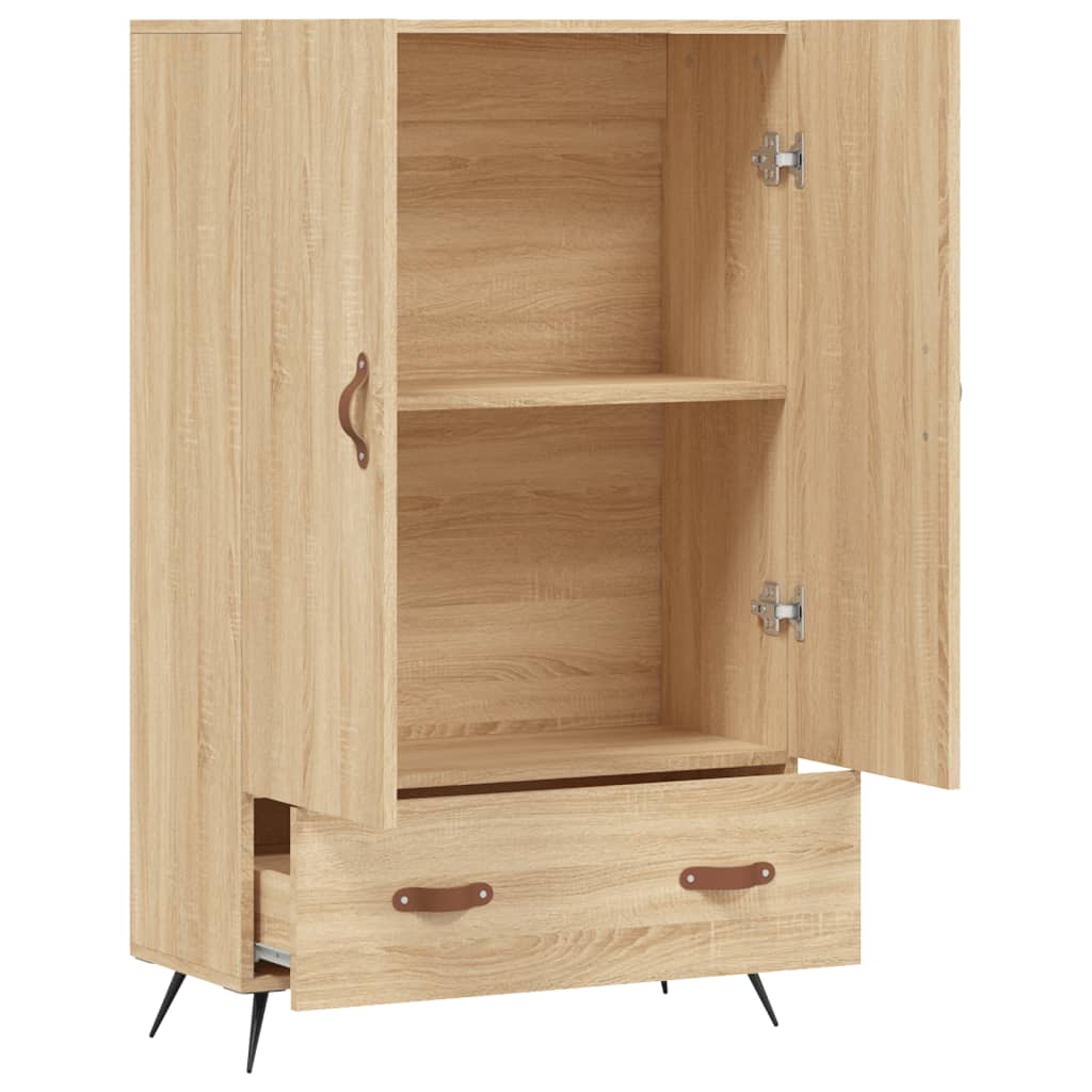 vidaXL Highboard Sonoma Oak 69.5x31x115 cm Engineered Wood 5