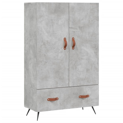 vidaXL Highboard Concrete Grey 69.5x31x115 cm Engineered Wood 2
