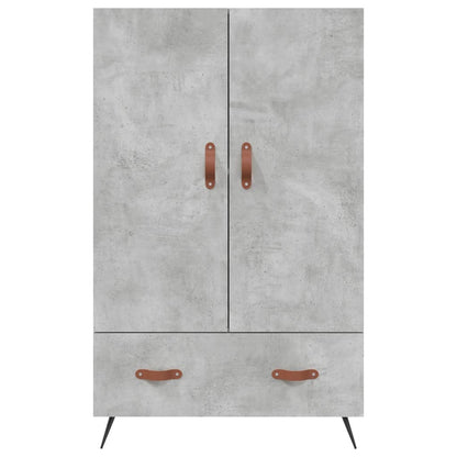vidaXL Highboard Concrete Grey 69.5x31x115 cm Engineered Wood 6