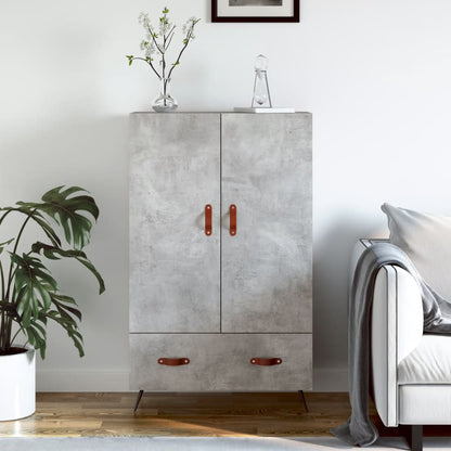 vidaXL Highboard Concrete Grey 69.5x31x115 cm Engineered Wood 1