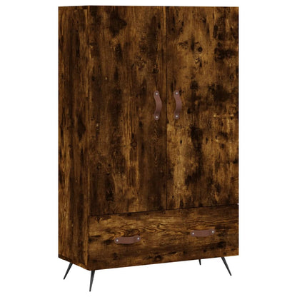vidaXL Highboard Smoked Oak 69.5x31x115 cm Engineered Wood 2