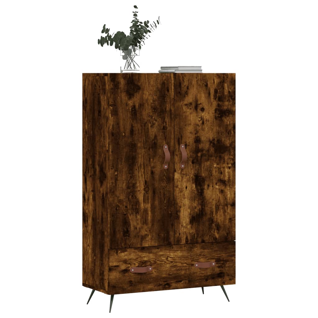 vidaXL Highboard Smoked Oak 69.5x31x115 cm Engineered Wood 4