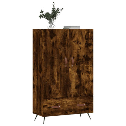 vidaXL Highboard Smoked Oak 69.5x31x115 cm Engineered Wood 4