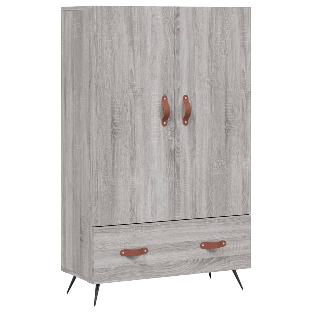 vidaXL Highboard Grey Sonoma 69.5x31x115 cm Engineered Wood 2