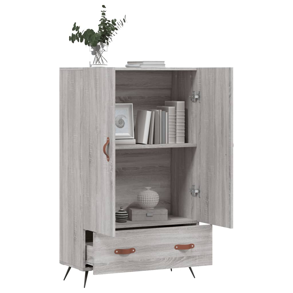 vidaXL Highboard Grey Sonoma 69.5x31x115 cm Engineered Wood 3