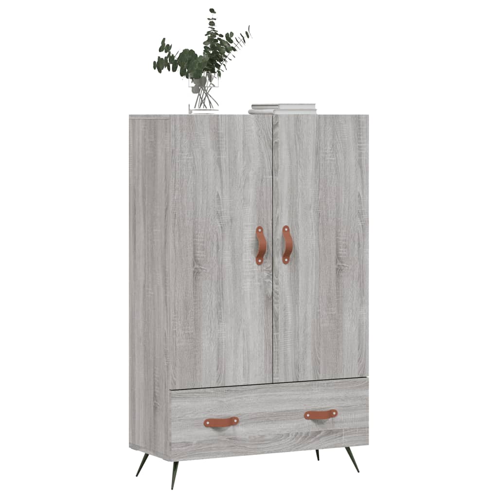 vidaXL Highboard Grey Sonoma 69.5x31x115 cm Engineered Wood 4