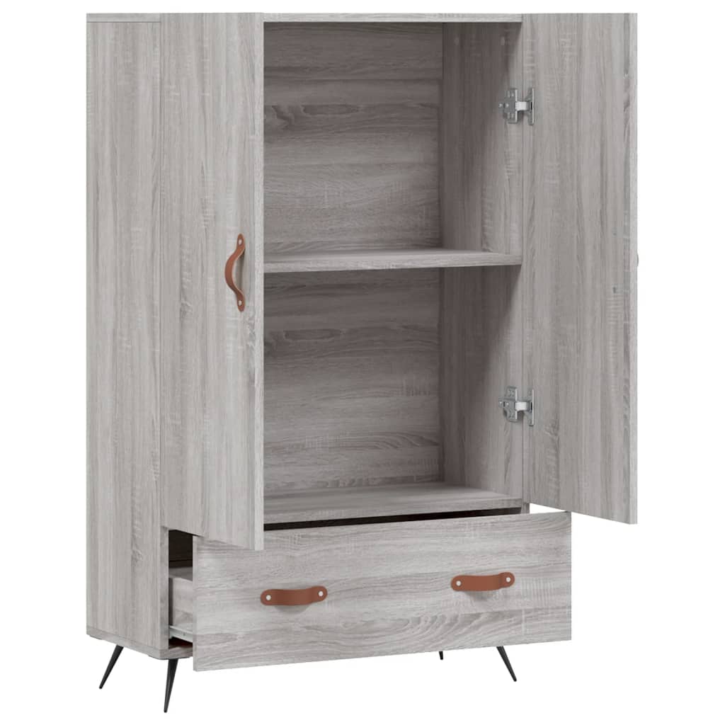 vidaXL Highboard Grey Sonoma 69.5x31x115 cm Engineered Wood 5