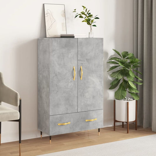 Highboard 69,5x31x115 cm Engineered Wood Concrete grey