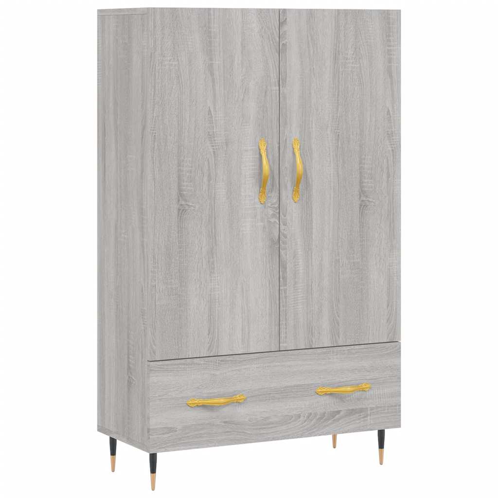 vidaXL Highboard Grey Sonoma 69.5x31x115 cm Engineered Wood 2