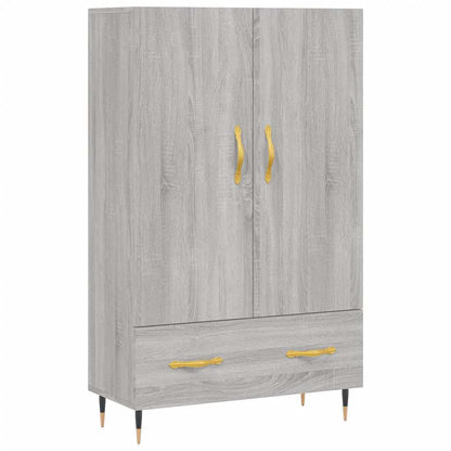 vidaXL Highboard Grey Sonoma 69.5x31x115 cm Engineered Wood 2