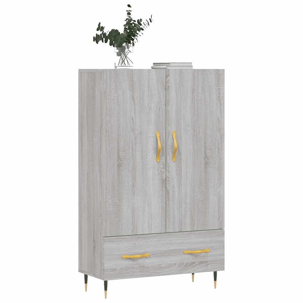 vidaXL Highboard Grey Sonoma 69.5x31x115 cm Engineered Wood 3