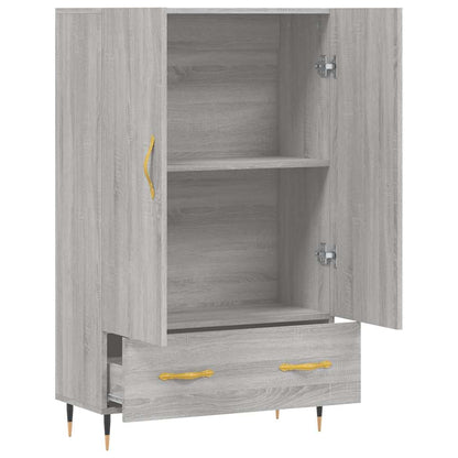 vidaXL Highboard Grey Sonoma 69.5x31x115 cm Engineered Wood 5