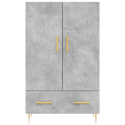 vidaXL Highboard Concrete Grey 69.5x31x115 cm Engineered Wood 6