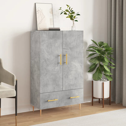 vidaXL Highboard Concrete Grey 69.5x31x115 cm Engineered Wood 1