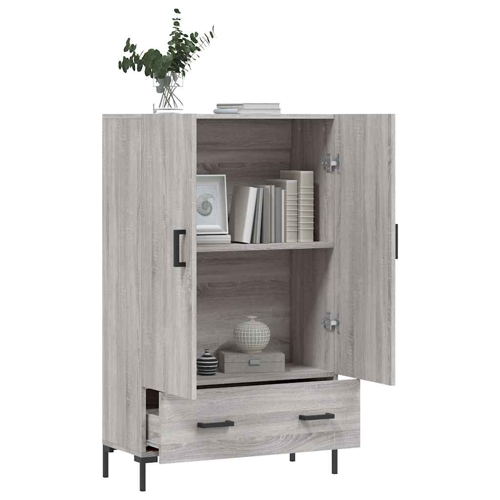 vidaXL Highboard Grey Sonoma 69.5x31x115 cm Engineered Wood 4