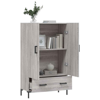 vidaXL Highboard Grey Sonoma 69.5x31x115 cm Engineered Wood 4