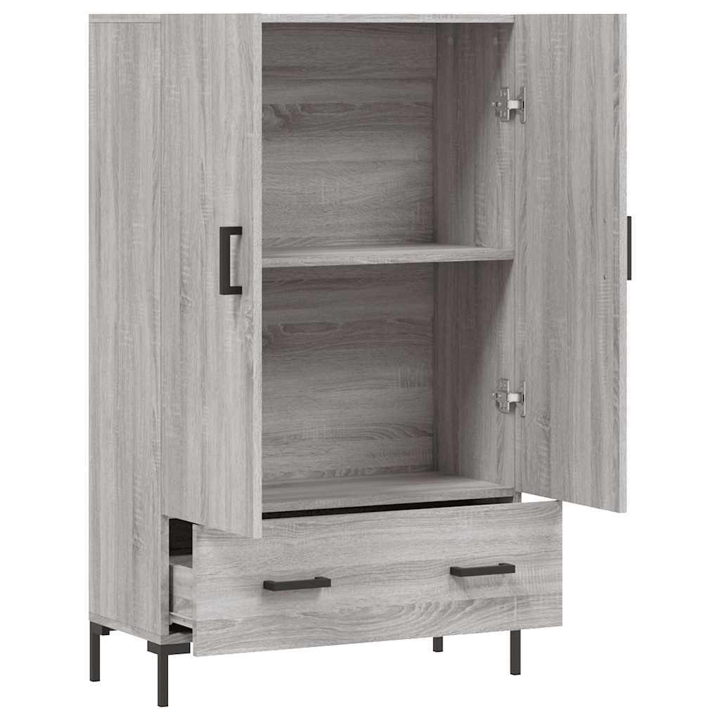 vidaXL Highboard Grey Sonoma 69.5x31x115 cm Engineered Wood 5