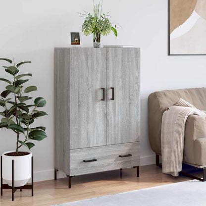 vidaXL Highboard Grey Sonoma 69.5x31x115 cm Engineered Wood 1