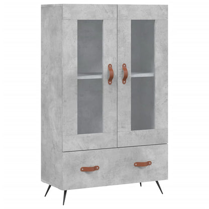 vidaXL Highboard Concrete Grey 69.5x31x115 cm Engineered Wood 2