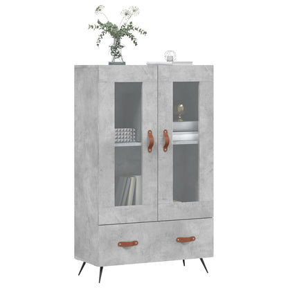vidaXL Highboard Concrete Grey 69.5x31x115 cm Engineered Wood 3