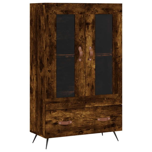 vidaXL Highboard Smoked Oak 69,5x31x115 cm Engineered Wood 2