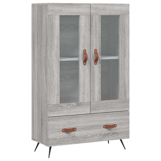 vidaXL Highboard Grey Sonoma 69,5x31x115 cm Engineered Wood 2