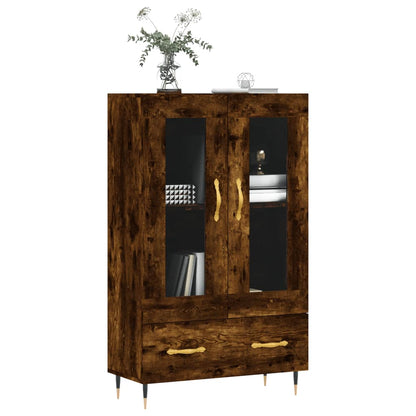 vidaXL Highboard Smoked Oak 69.5x31x115 cm Engineered Wood 3