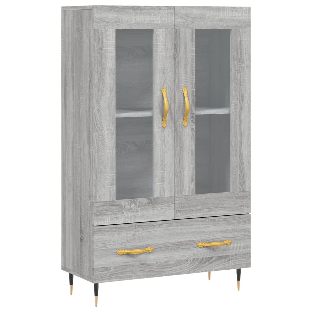 vidaXL Highboard Grey Sonoma 69.5x31x115 cm Engineered Wood 2