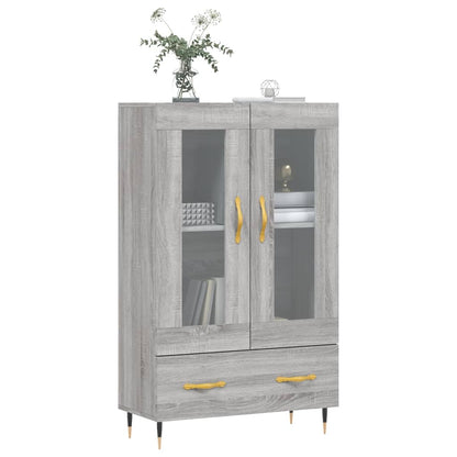 vidaXL Highboard Grey Sonoma 69.5x31x115 cm Engineered Wood 3