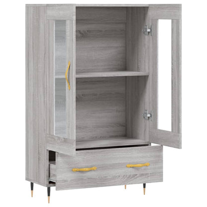vidaXL Highboard Grey Sonoma 69.5x31x115 cm Engineered Wood 5
