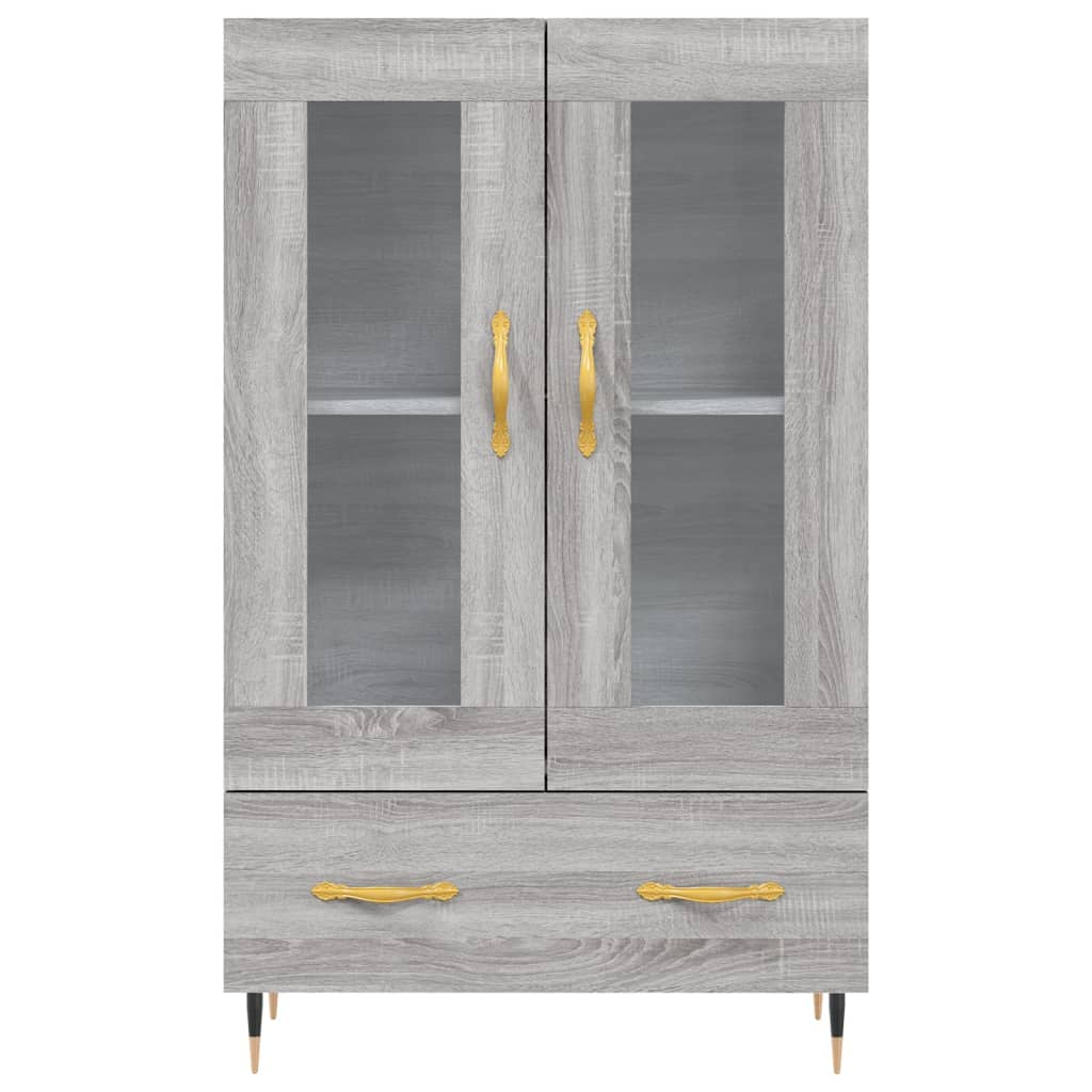 vidaXL Highboard Grey Sonoma 69.5x31x115 cm Engineered Wood 6