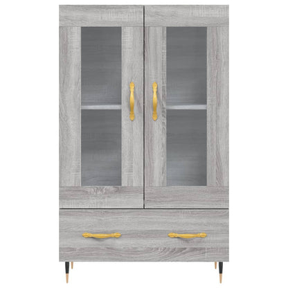 vidaXL Highboard Grey Sonoma 69.5x31x115 cm Engineered Wood 6