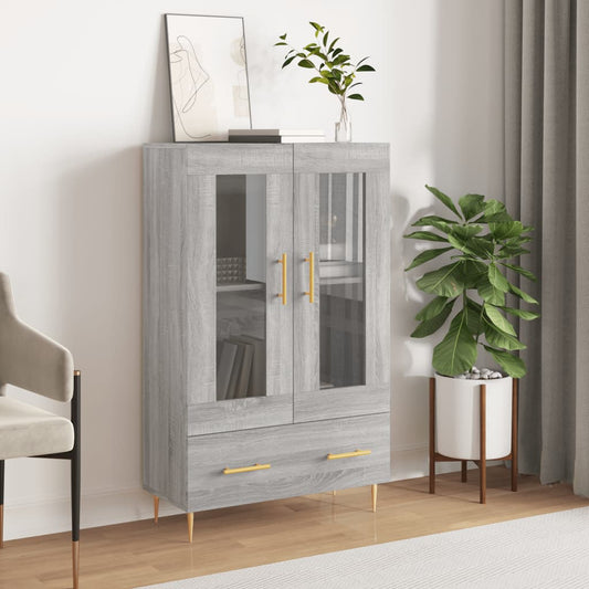 vidaXL Highboard Grey Sonoma 69,5x31x115 cm Engineered Wood 1