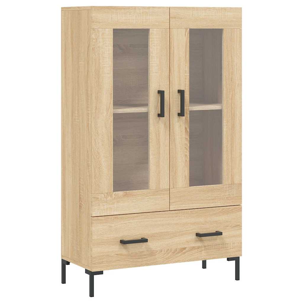 vidaXL Highboard Sonoma Oak 69.5x31x115 cm Engineered Wood 2