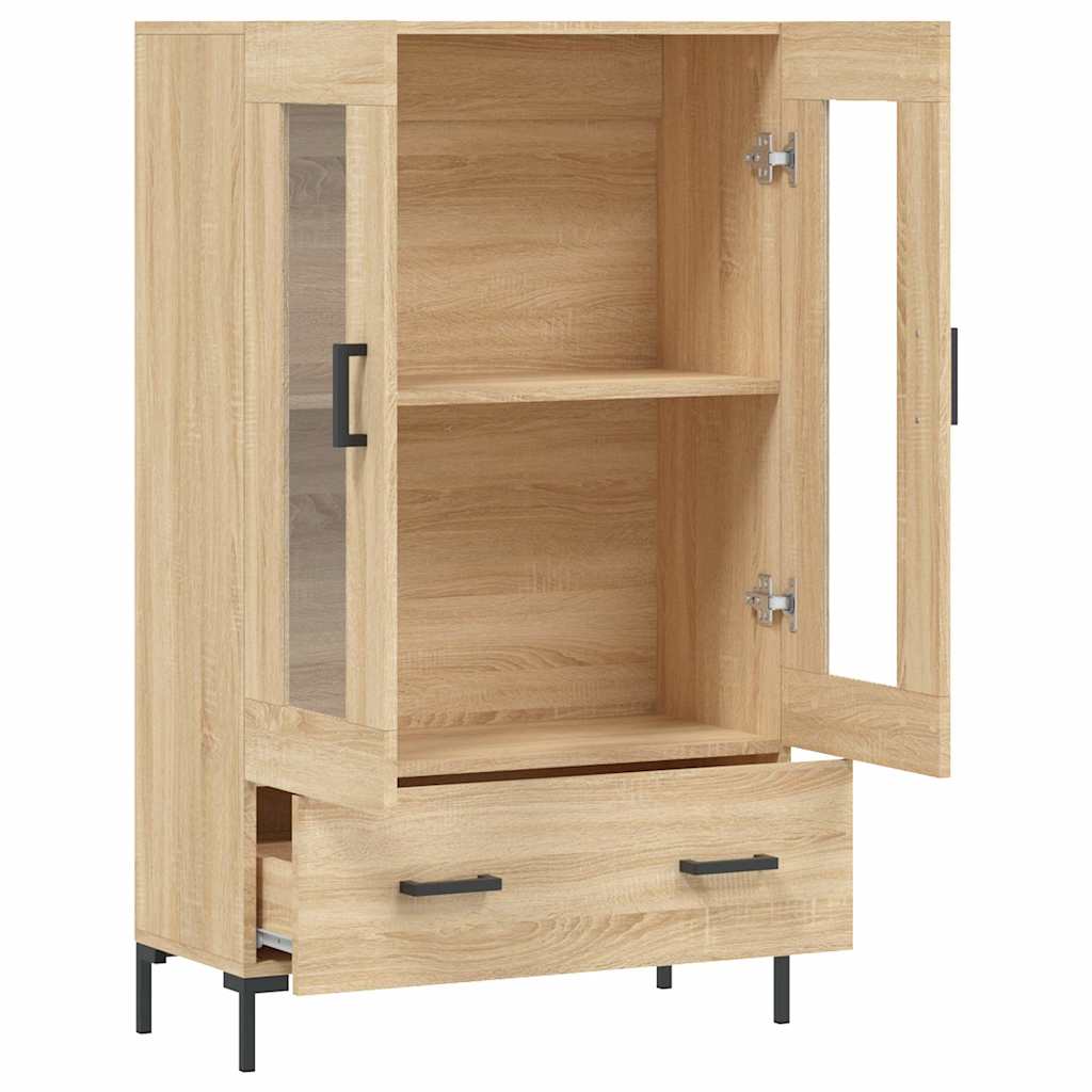 vidaXL Highboard Sonoma Oak 69.5x31x115 cm Engineered Wood 5