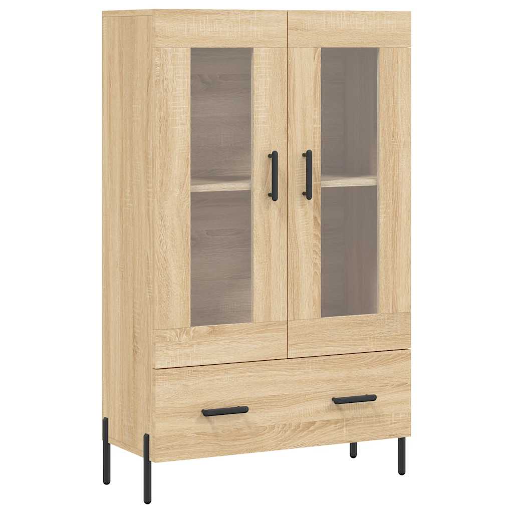 vidaXL Highboard Sonoma Oak 69.5x31x115 cm Engineered Wood 2