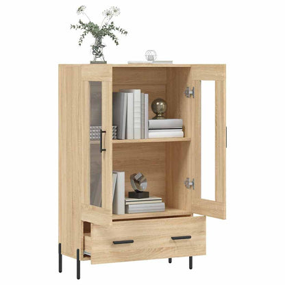 vidaXL Highboard Sonoma Oak 69.5x31x115 cm Engineered Wood 4