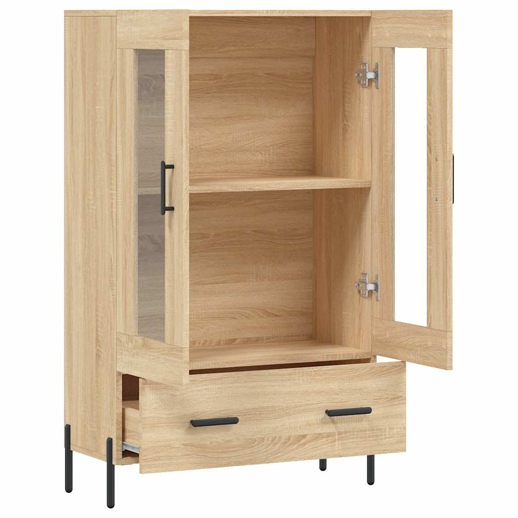 vidaXL Highboard Sonoma Oak 69.5x31x115 cm Engineered Wood 5