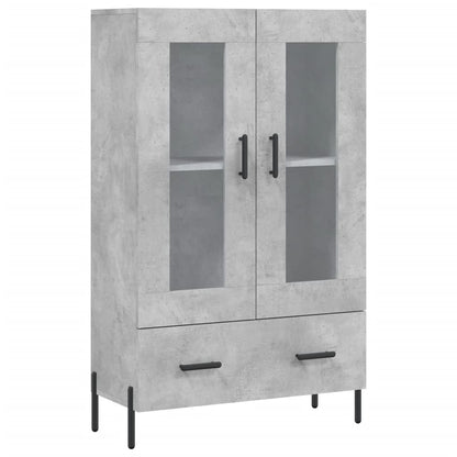 vidaXL Highboard Concrete Grey 69.5x31x115 cm Engineered Wood 2