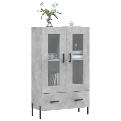 vidaXL Highboard Concrete Grey 69.5x31x115 cm Engineered Wood 3