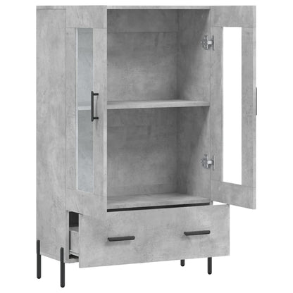 vidaXL Highboard Concrete Grey 69.5x31x115 cm Engineered Wood 5