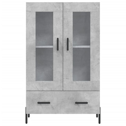 vidaXL Highboard Concrete Grey 69.5x31x115 cm Engineered Wood 6