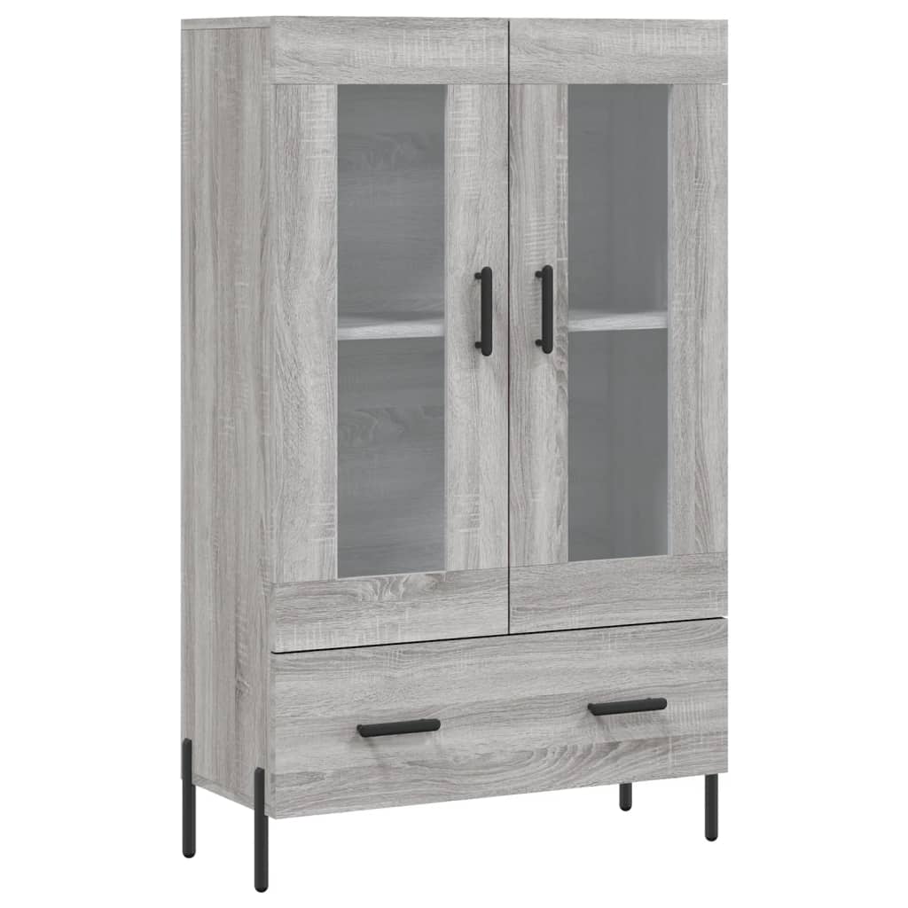 vidaXL Highboard Grey Sonoma 69.5x31x115 cm Engineered Wood 2