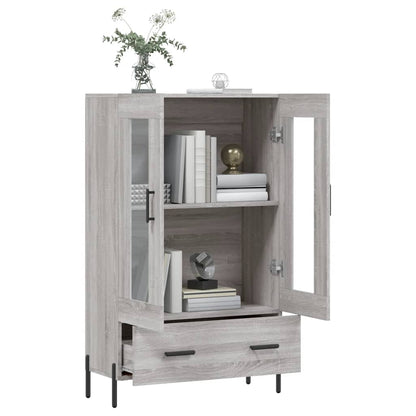 vidaXL Highboard Grey Sonoma 69.5x31x115 cm Engineered Wood 4