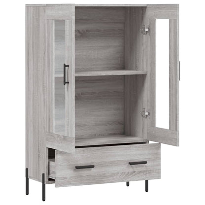 vidaXL Highboard Grey Sonoma 69.5x31x115 cm Engineered Wood 5