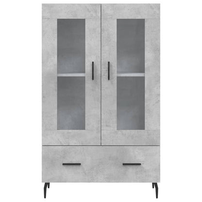 vidaXL Highboard Concrete Grey 69.5x31x115 cm Engineered Wood 6