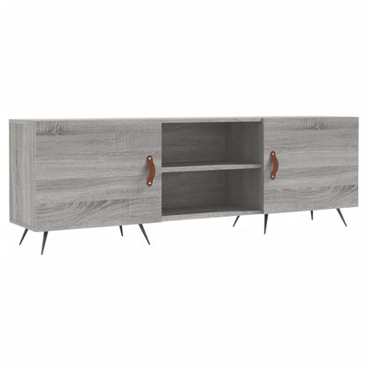 vidaXL TV Cabinet Grey Sonoma 150x30x50 cm Engineered Wood 2